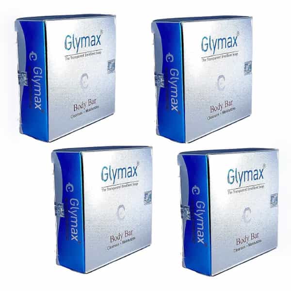 Glymax - The Transparent Emollient Soap - 75 Gram (Pack Of 4)