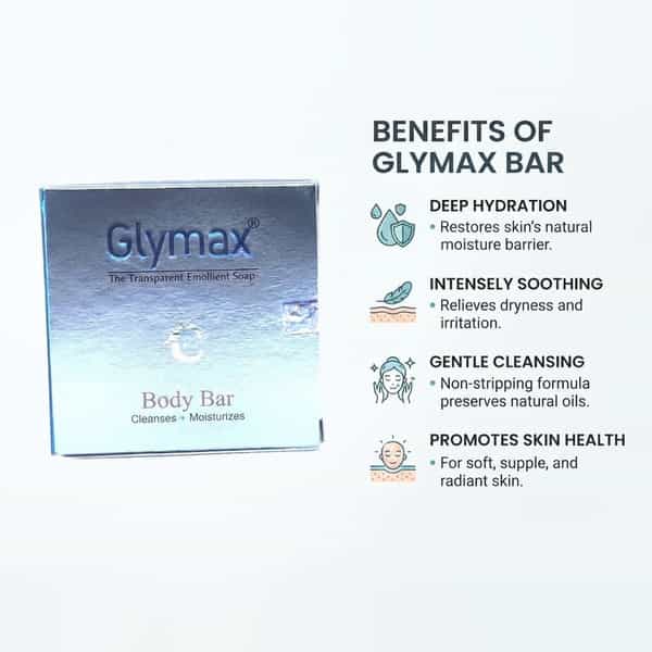 Glymax - The Transparent Emollient Soap - 75 Gram (Pack Of 4)