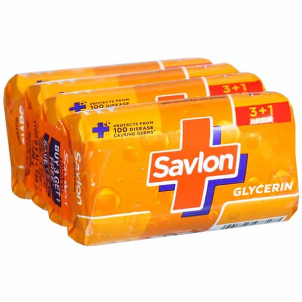 Savlon Glycerin Buy 3 Get 1 Free 500Gm Soap With Free Savlon Moisture Shield Handwash Liquid 175Ml
