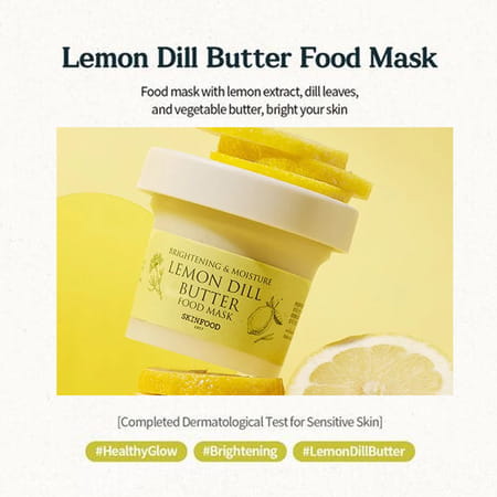 Skinfood Lemon Dill Butter Food Mask - Korean Face Cleanser - Korean Skincare - 120g