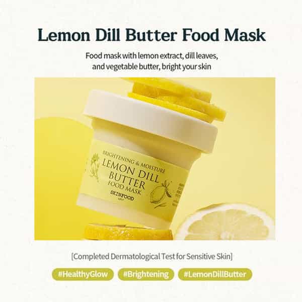 Skinfood Lemon Dill Butter Food Mask - Korean Face Cleanser - Korean Skincare - 120G