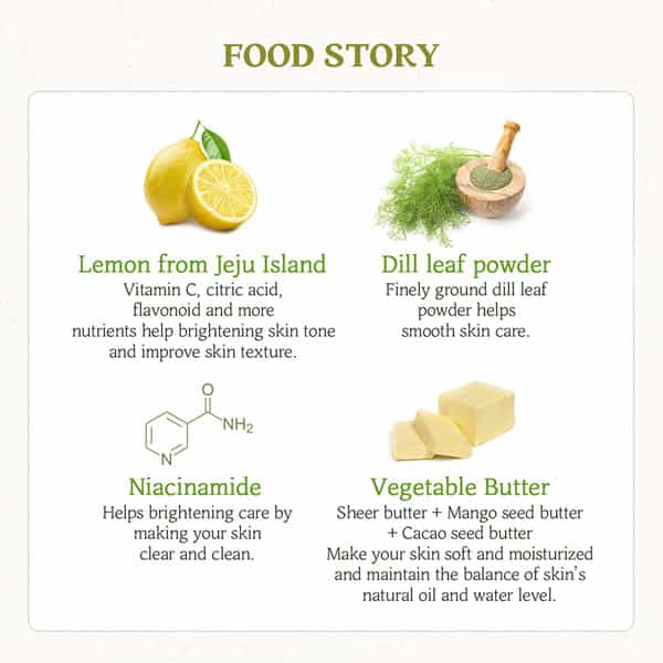 Skinfood Lemon Dill Butter Food Mask - Korean Face Cleanser - Korean Skincare - 120G