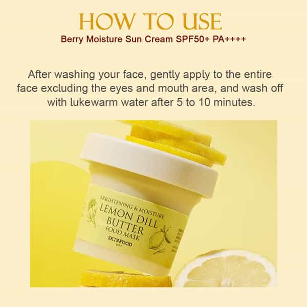 Skinfood Lemon Dill Butter Food Mask - Korean Face Cleanser - Korean Skincare - 120G