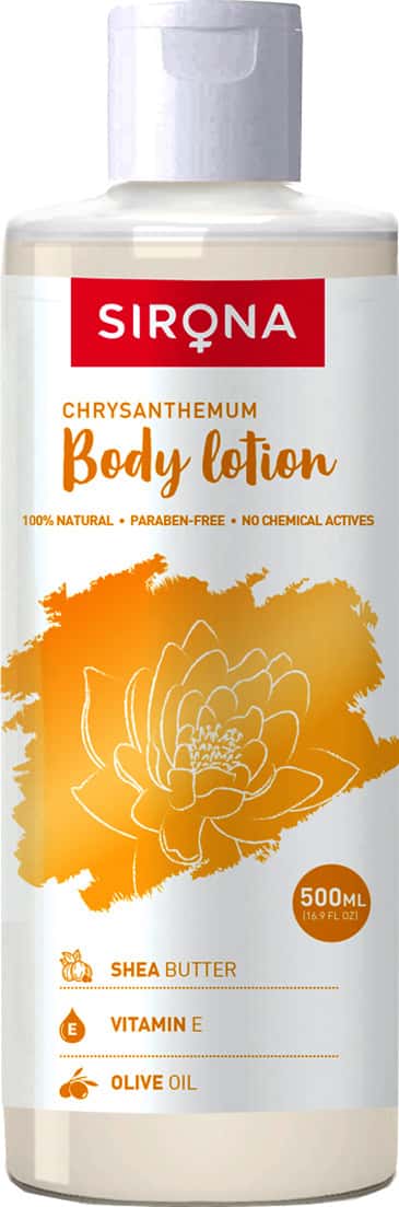 Sirona Natural Chrysanthemum Body Lotion With Shea Butter- Vitamin E And Olive Oil - 500ml