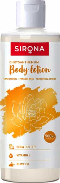 Sirona Natural Chrysanthemum Body Lotion With Shea Butter- Vitamin E And Olive Oil - 500Ml