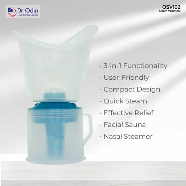 Dr. Odin Ovs 102 Dual Layer Steam Inhaler With Nose And Facial Steamer Professional Facial Steamer