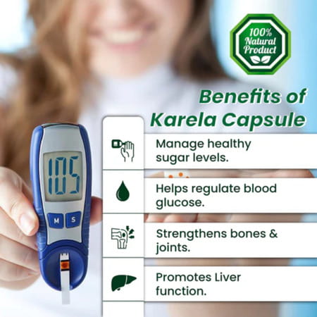 Cipzer Karela 30 Capsules | Supports Blood Sugar Balance & Metabolic Wellness
