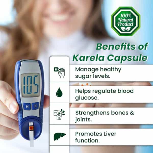 Cipzer Karela 30 Capsules | Supports Blood Sugar Balance & Metabolic Wellness