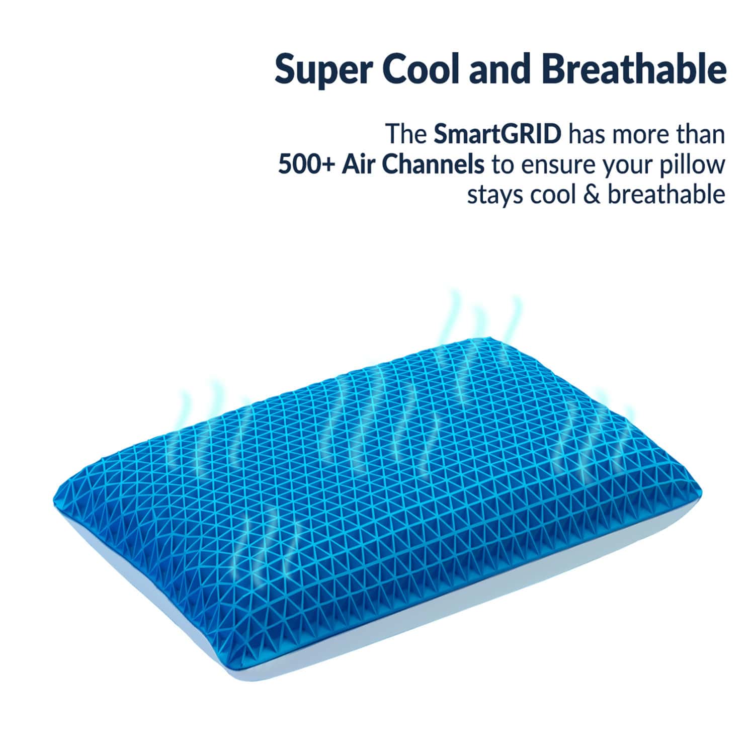 Buy THE SLEEP COMPANY SMARTGRID PREMIUM HYBRID PILLOW COTTON WHITE