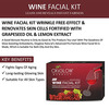 Oxyglow Wine Facial Kit|Wrikle Free Effect|Renovates Skin Cells|Lemon|Grapeseed Oil| 260Gram