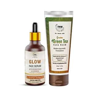 Tnw The Natural Wash Skincare Combo With Glow Face Serum & Green Tea Face Wash