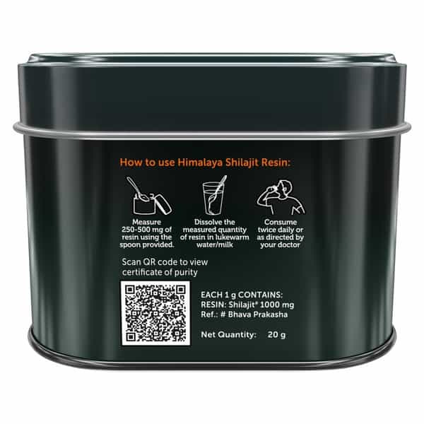 Himalaya Shilajit Resin | Enhances Stamina / Energy & Power | Bottle | 20 Gm