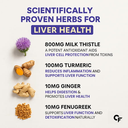 Carbamide Forte Liver Support Supplement Milk Thistle Extract 600mg 120 Tablets