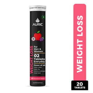 Auric Get Slim Effervescent | Weight Management | Fat Burner | 20 Tablets