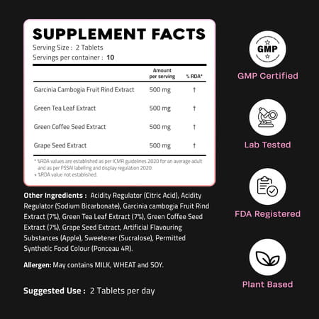 Auric Get Slim Effervescent | Weight Management | Fat Burner | 20 Tablets