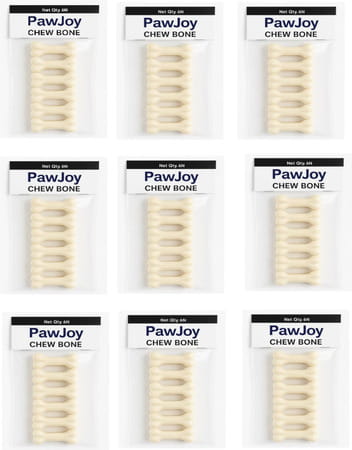 Paw Joy Dog Chew Bone 3 Inches | 2 Kg | 54 Pcs Chicken Flavour | Dog Treats | For Small Dogs