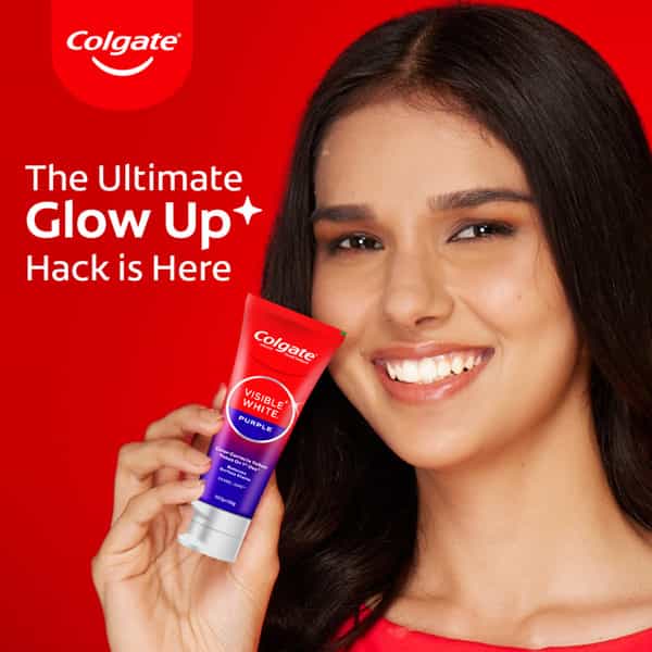 Colgate Visible White Purple Toothpaste (200G + 40G) 240 Gm