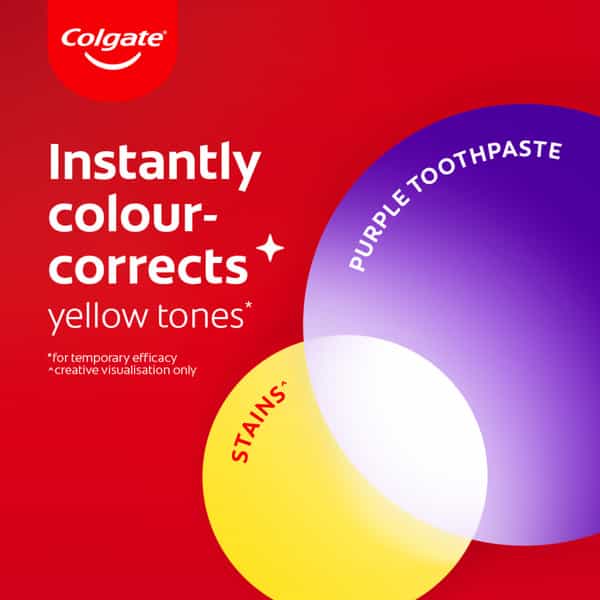 Colgate Visible White Purple Toothpaste (200G + 40G) 240 Gm