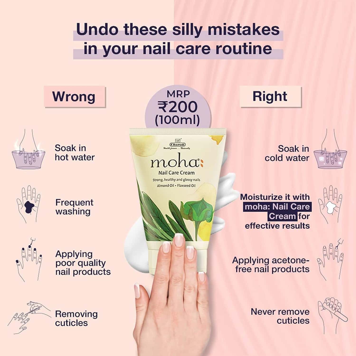 Buy MOHA FOOT CARE CREAM 100 ML & MOHA NAIL CARE CREAM 100 ML Online
