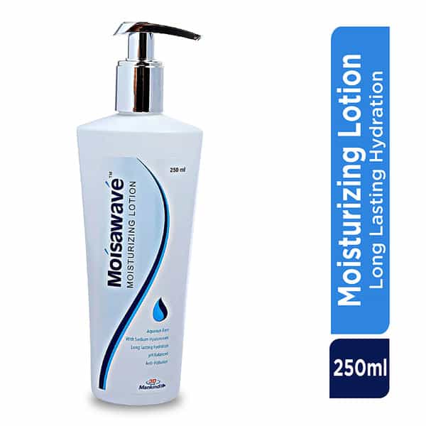 Mankind Moisawave Lotion | Longlasting Hydration | Non Greasy | All Skin Type | Ph Balanced | 250 Ml