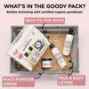 Goodnessme Certified Organic Baby Moisturizing Gift Pack (Body Wash+Lotion+Diaper Rash Cream) White
