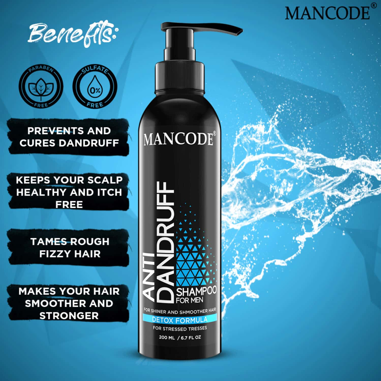 Mancode Anti Dandruff Shampoo 200ml