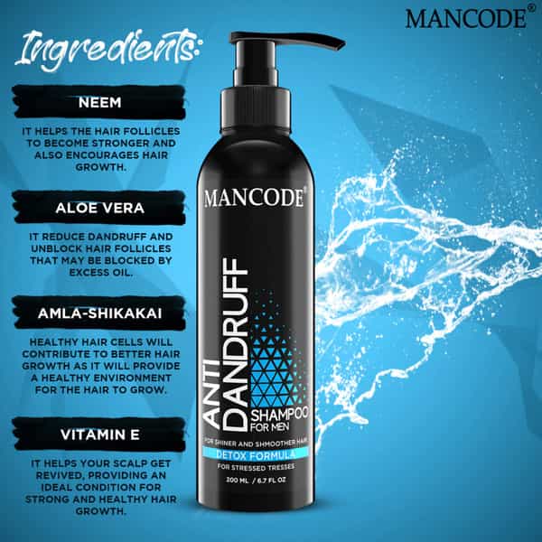 Mancode Anti Dandruff Shampoo 200Ml