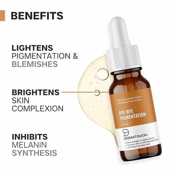 Dermatouch Bye Bye Pigmentation Serum | Pigmentation & Dark Spots | All Skin Types | Unisex | 10Ml