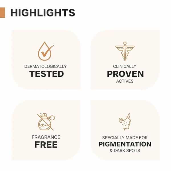 Dermatouch Bye Bye Pigmentation Serum | Pigmentation & Dark Spots | All Skin Types | Unisex | 10Ml