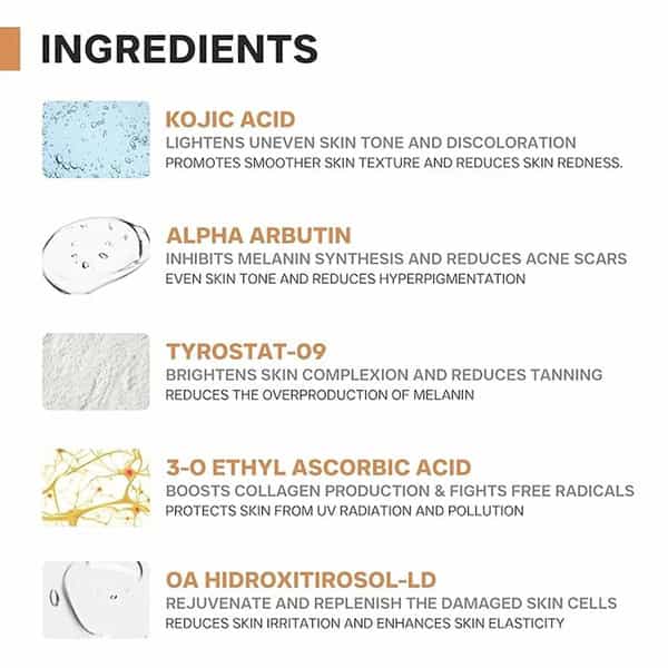 Dermatouch Bye Bye Pigmentation Serum | Pigmentation & Dark Spots | All Skin Types | Unisex | 10Ml
