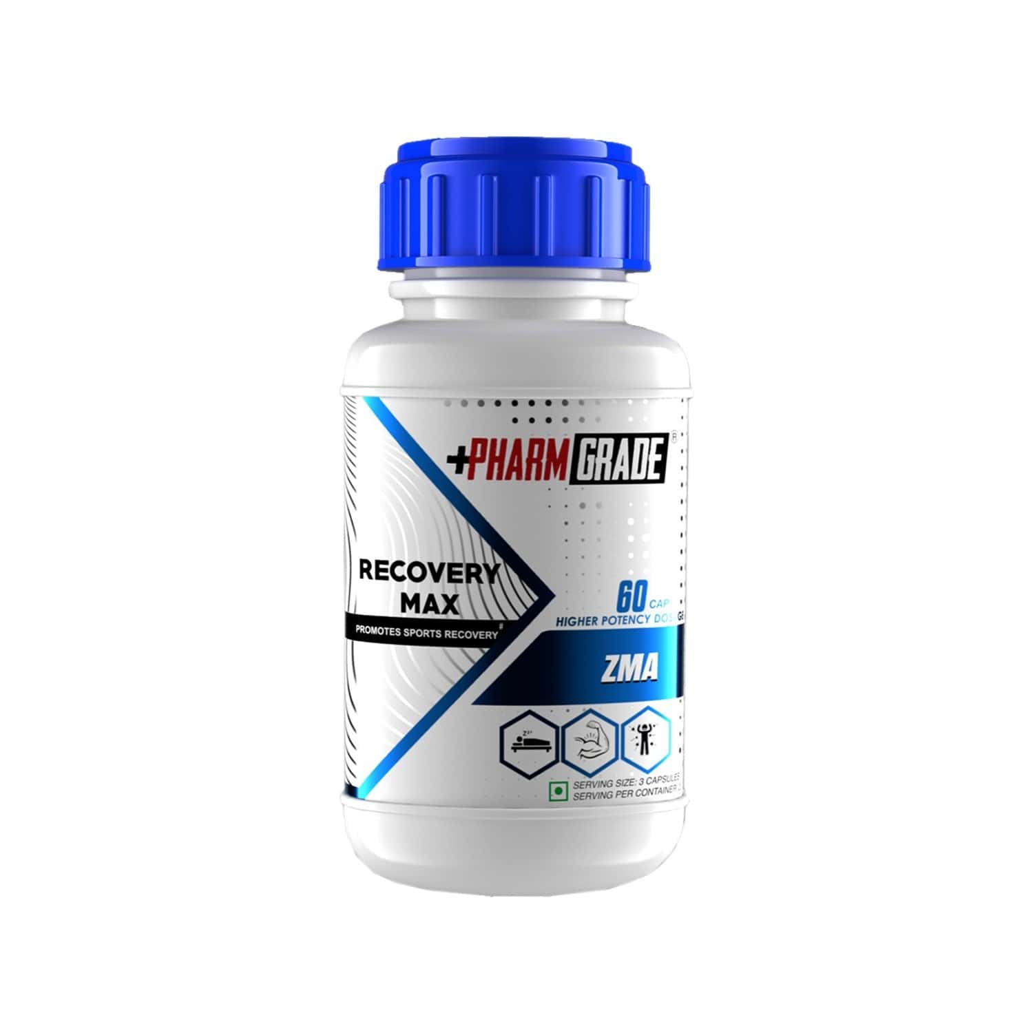Buy PHARMGRADE RECOVERY MAX ZMA WITH MAGNESIUM, ZINC & VITAMIN B6 FOR