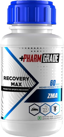 Pharmgrade Recovery Max Zma With Magnesium Zinc & Vitamin B6 - Immunity & Muscle Support- 60 Caps