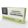 Pee Safe Organic Cotton | Tampons | Trial Pack | 6 Tampons - 2 Regular | 2 Super | 2 Super Plus