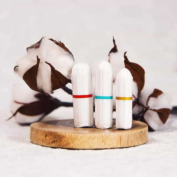Pee Safe Organic Cotton | Tampons | Trial Pack | 6 Tampons - 2 Regular | 2 Super | 2 Super Plus