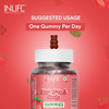 Inlife Biotin Hair Gummies Hair Skin Nails Supplement For Men Women And Teens-30 Strawberry Flavour