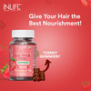 Inlife Biotin Hair Gummies Hair Skin Nails Supplement For Men Women And Teens-30 Strawberry Flavour