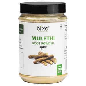 Bixa Botanical Mulethi Root Powder(licorice) - Supports Respiratory Wellness 200g