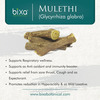 Bixa Botanical Mulethi Root Powder(Licorice) - Supports Respiratory Wellness 200G