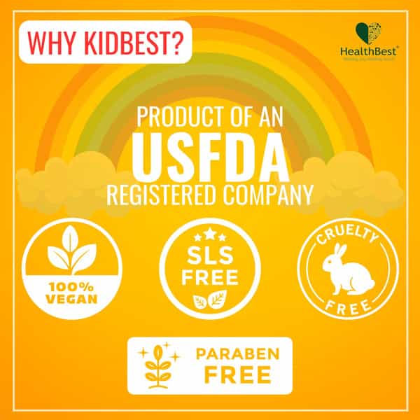Healthbest Appetite Stimulant Syrup For Kids Enhances Appetite | Maintain Healthy Weight - 200Ml