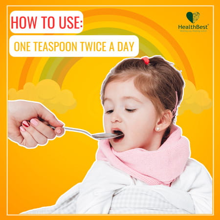 Healthbest Appetite Stimulant Syrup For Kids Enhances Appetite | Maintain Healthy Weight - 200ml