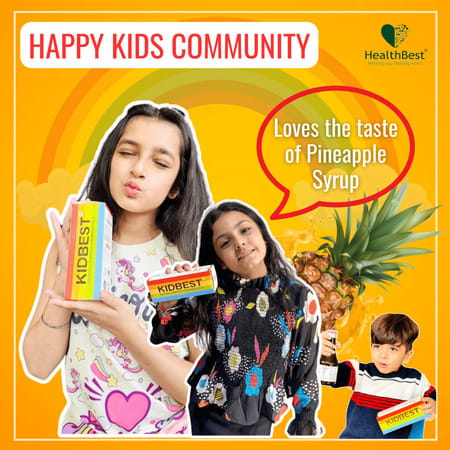 Healthbest Appetite Stimulant Syrup For Kids Enhances Appetite | Maintain Healthy Weight - 200ml