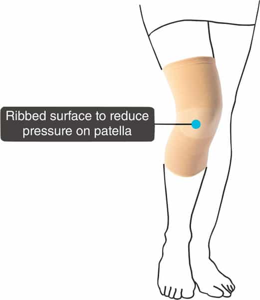 Vissco Patella Ribbed Elasticated Knee Cap Xl