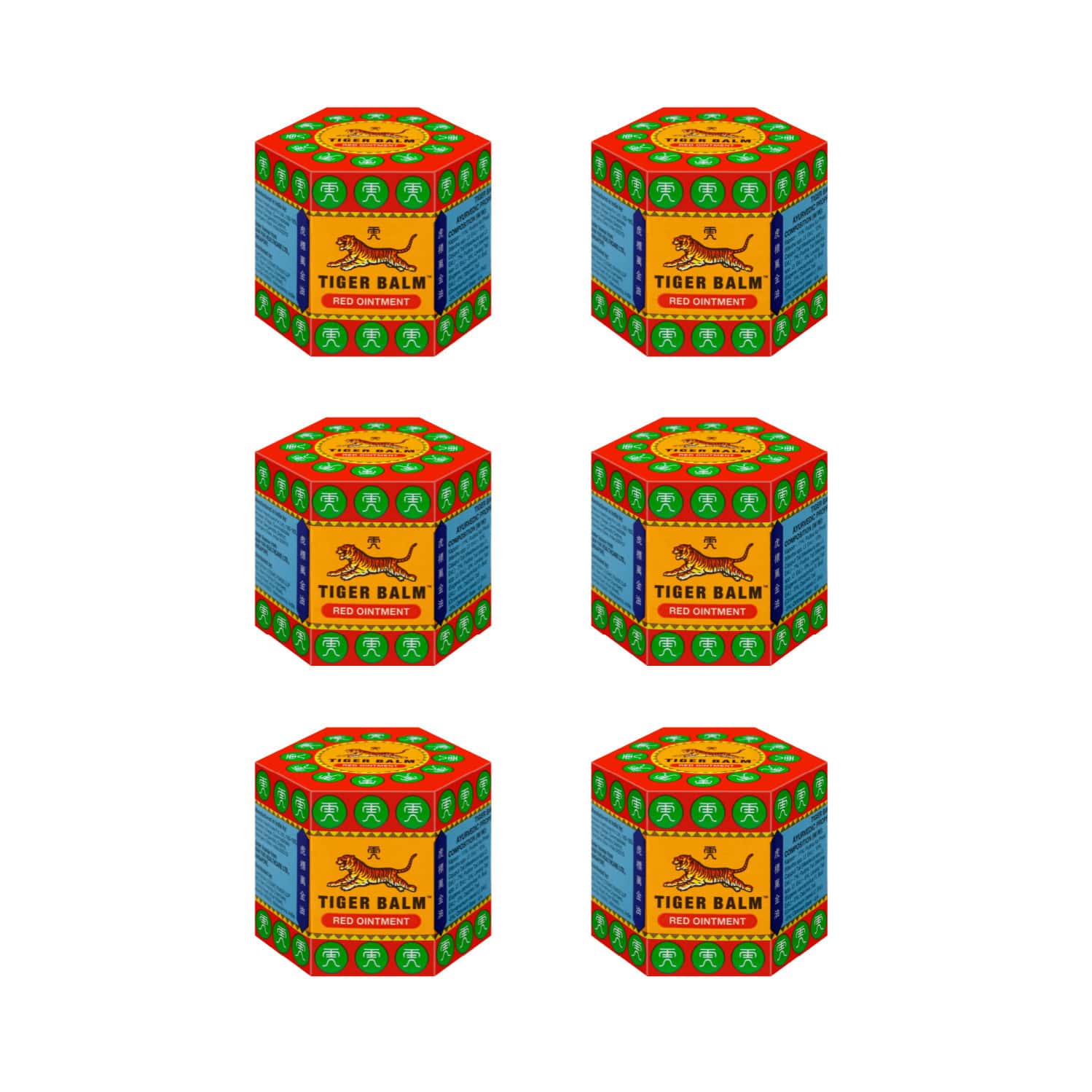 Buy TIGER BALM RED PAIN RELIEF OINTMENT | 21ML (PACK OF 6) Online