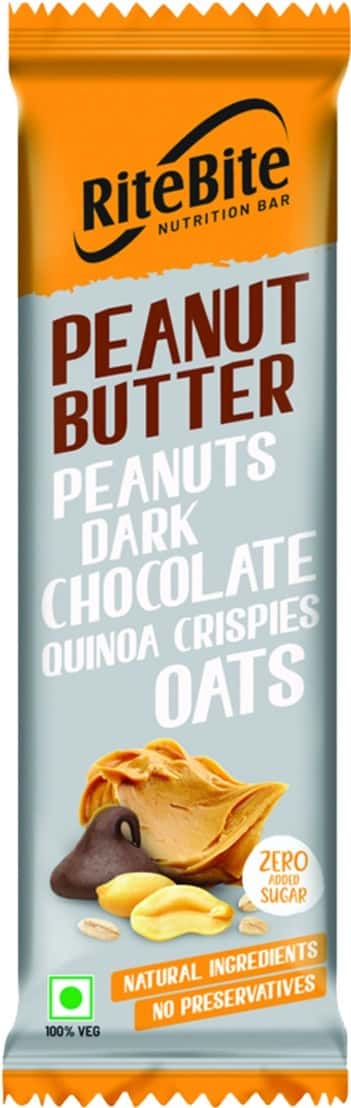 Ritebite Peanut Butter Breakfast & Nutrition Bar 40g - Pack Of 1