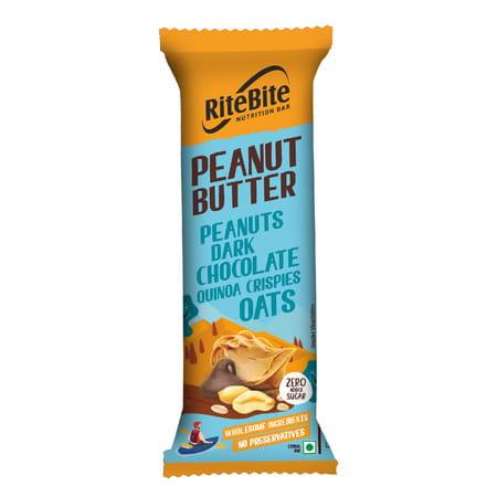 Ritebite Peanut Butter Breakfast & Nutrition Bar 40g - Pack Of 1