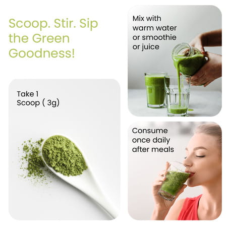 Vlado'S Himalayan Organics 100% Natural Organic Wheatgrass Powder | Usda Certified - 100g