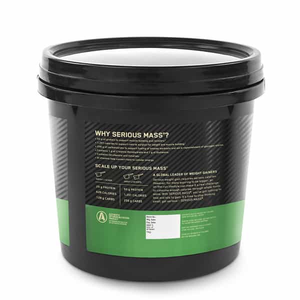 Optimum Nutrition (On) Serious Mass High Protein High Calorie Weight Gainer Powder-5 Kg Vanilla