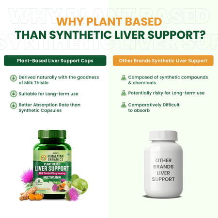 Vlado'S Himalayan Organics Plant Based Liver Support With Milk Thistle- 60 Veg Capsules