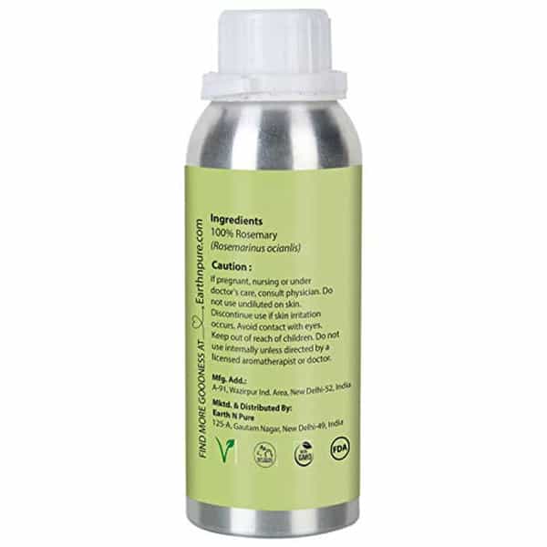 Earth N Pure Rosemary Oil 100% Pure And Natural Essential Oil - 250 Ml (8.4 Fl. Oz.) (250 Ml)