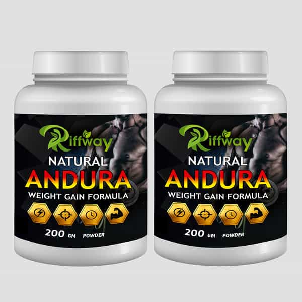Riffway Natural Andura Weight Gain Powder (2X200gm)